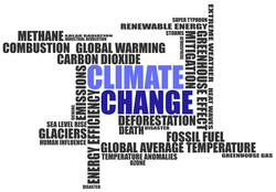 Wortwolke zum Klimawandel. Foto: madartzgraphics/Pixabay