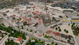 Ansicht des virtuellen Stadtmodells von Oldenburg © Stadt Oldenburg