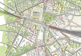 Innerhalb des markierten Bereiches befindet sich das Sanierungsgebiet „Nördliche Innenstadt“. Karte: Stadt Oldenburg