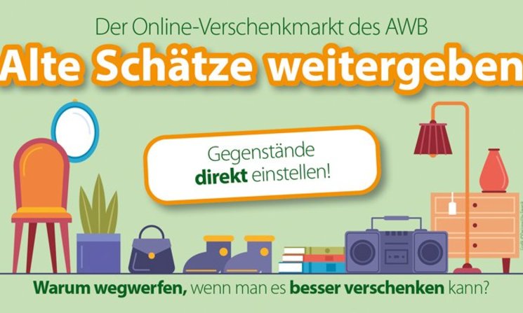 Werbung für den Verschenkmarkt. Quelle: Stadt Oldenburg