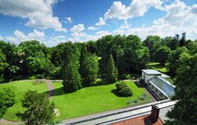 Der Oldenburger Schlossgarten aus der Vogelperspektive. Foto: Hans-Jürgen Zietz.