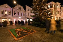 Weihnachtsbeleuchtung in der Oldenburger Innenstadt. Foto: Hans-Jürgen Zietz