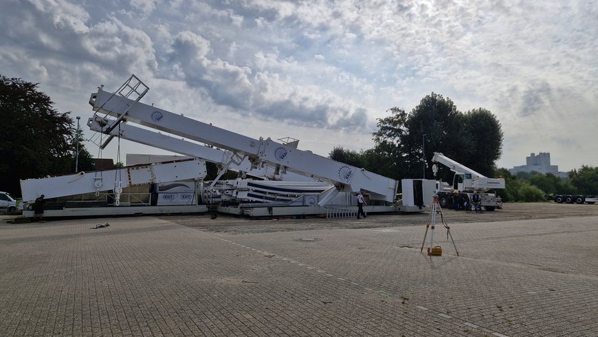 Der Riesenrad-Aufbau am 3. September 2024. Foto: Stadt Oldenburg