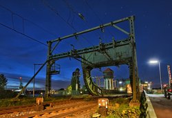 Blaue Stunde am Oldenburger Stadthafen. Foto: Hans-Jürgen Zietz