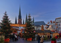 Blick über den Lamberti-Markt vom Schloss. Foto: Hans-Jürgen Zietz