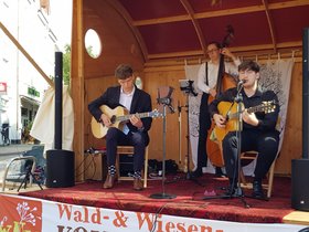 Das Schneiderswingtrio auf der Bonsai-Bühne. Foto: Stadt Oldenburg