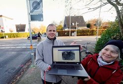 Kreuzung Quellenweg/Uhlhornsweg mit Hervorhebung der Detektoren. Foto: Stadt Oldenburg