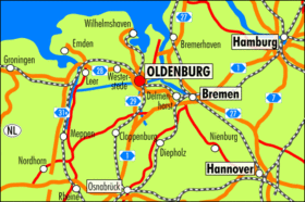 Kartenausschnitt. Bild: Stadt Oldenburg Kartenausschnitt. Bild: Stadt Oldenburg