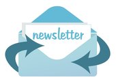 Symbolbild: Geöffneter Briefumschlag mit herausragendem Dokument, Aufschrift „Newsletter“ sowie Richtungspfeilen für Posteingang/-ausgang. Foto: Gerd Altmann/Pixabay.com