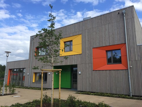 Foto: Stadt Oldenburg Startklar: Jeweils zwei Kindergarten- und zwei Krippengruppen bietet die neue Kita an der Gerhard-Stalling-Straße ab 1. August an. Träger ist das Unternehmen „Impuls Soziales Management“. Foto: Stadt Oldenburg