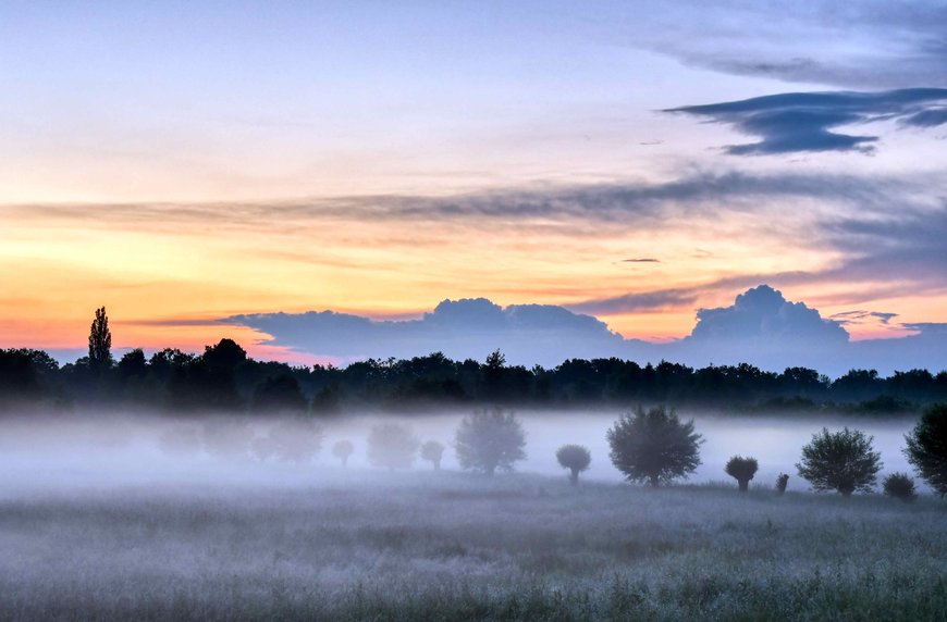 Hans-Jürgen Zietz Abendnebel über der Hunteniederung in Oldenburg Foto: Hans-Jürgen Zietz