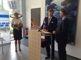 Besuchten Oldenburg: Königin Máxima und König Willem-Alexander aus den Niederlanden. Foto: Stadt Oldenburg