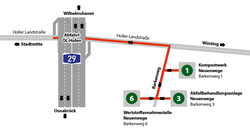 Anfahrtsskizze Neuenwege Foto: Stadt Oldenburg