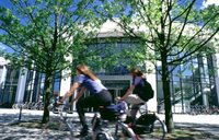 Rowerzyści przed uniwersytetem. Zdjęcie: Carl von Ossietzky Universität