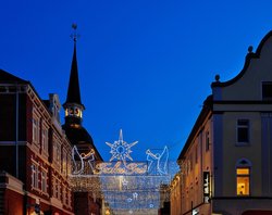 Lappan mit Weihnachtsbeleuchtung. Foto: Hans-Jürgen Zietz