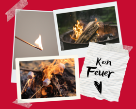 Collage. Kein Feuer. Foto: canva