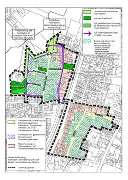 Maßnahmenplan Käthe-Kollwitz-Straße/Hoffkamp. Grafik: Stadt Oldenburg