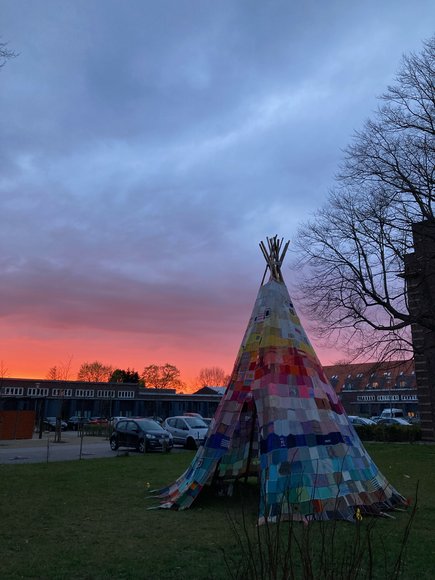 Sonnenuntergang nach der Rettungsaktion. Foto: Stadt Oldenburg