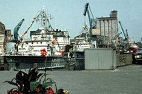 Der Oldenburger Hafen um 1973. Foto: Peter Lerche