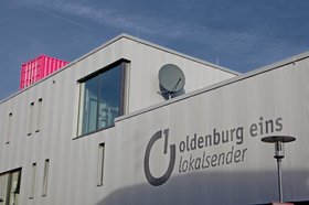 Der Lokalsender oldenburg eins in der Bleicherstraße. Foto: Lokalsender oeins.