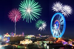 Eröffnungsfeuerwerk des Oldenburger Kramermarkts 2015. Foto: Hans-Jürgen Zietz