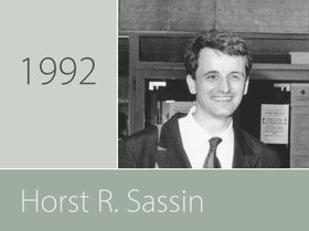 Preisträger Dr. Horst R. Sassin. Foto: Ilse Rosemeyer.