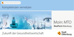 Titelseite der Mini-Broschüre zum Quartier MediTech Oldenburg. Foto: Paulista/fotolia.de, Layout: Anja Meinen Titelseite der Mini-Broschüre zum Quartier MediTech Oldenburg. Foto: Paulista/fotolia.de, Layout: Anja Meinen