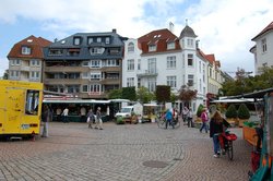 Ökomarkt Julius-Mosen-Platz, Gesamtansicht. Foto: Stadt Oldenburg