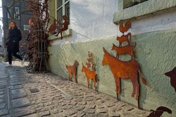 Feine Läden in der Bergstraße in Oldenburg. Foto: Hans-Jurgen Zietz 