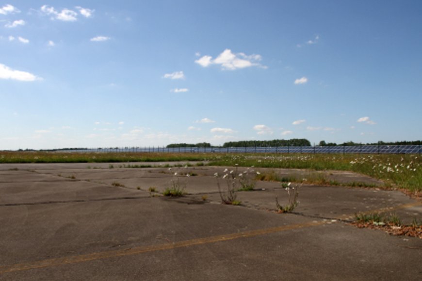 Solaranlage auf dem Fliegerhorst. Foto: Stadt Oldenburg