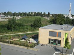 Ansicht von oben auf die Kinderkrippe Hafenbande. Foto: Stadt Oldenburg