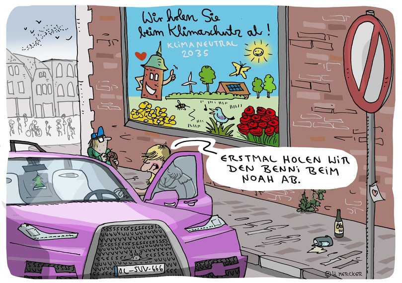 Cartoon von Hannes Mercker