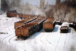 Stillgelegte Waggons. Foto: Oldenburger Fotoamateure