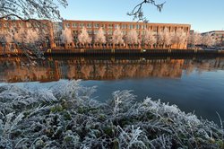 Winterimpression am Stau. Foto: Hans-Jürgen Zietz