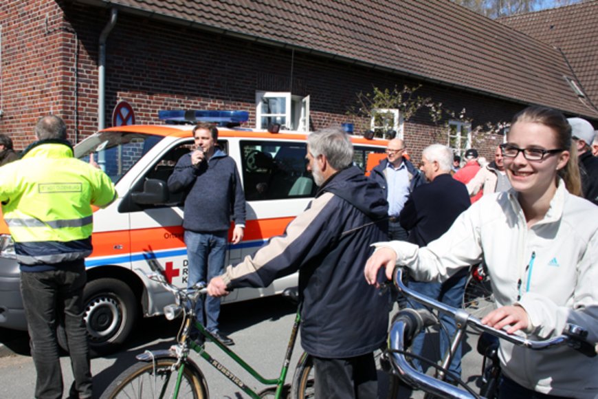 Herr Oberbürgermeister Krogmann begrüßt die Bürgerinnen und Bürger. Foto: Stadt Oldenburg