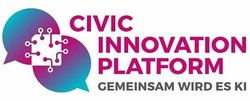 Logo Fördermittelgeber Civic Innovation Platform. Foto: Civic Innovation Platform Logo Fördermittelgeber Civic Innovation Platform. Foto: Civic Innovation Platform