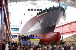 Taufe der Korvette Oldenburg: Ein Schiff im Trockendock. Foto: Stadt Oldenburg