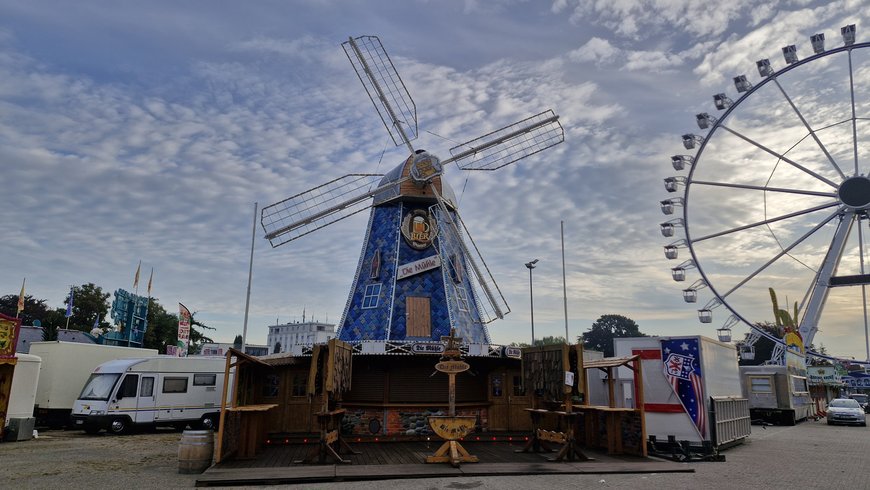 Der Aufbau vom Ausschank „Die Mühle“am 23. September 2024. Foto: Stadt Oldenburg