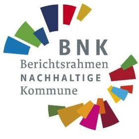 Logo des Berichtsrahmens für nachhaltige Kommunen 2024