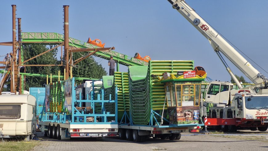 Der Aufbau vom Rio Rapidos am 18. September 2024. Foto: Stadt Oldenburg