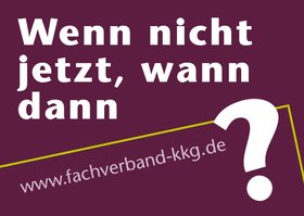 Aufkleber "Wenn nicht jetzt, wann dann?" Quelle: Fachverband Kunst- und Kulturgeragogik e.V.