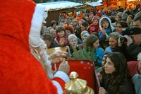 Nikolaus auf dem Lamberti-Markt. Foto: Stadt Oldenburg