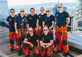 Für sie ging es hoch hinaus: Die Höhenretter der Oldenburger Feuerwehr wurden norddeutscher Meister beim 20. Nationalen Leistungsvergleich Höhenrettung. Foto: Feuerwehr Oldenburg