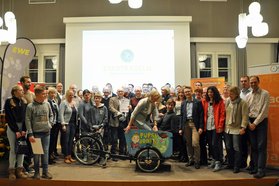 Gruppenbild Gewinnerinnen und Gewinner STADTRADELN. Foto: Stadt Oldenburg