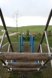 Fitness-Parcours auf dem Utkiek. Foto: Stadt Oldenburg