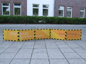 Banner zum Step 2025 vor dem Technischen Rathaus. Foto: Stadt Oldenburg Banner zum Step 2025 vor dem Technischen Rathaus. Foto: Stadt Oldenburg