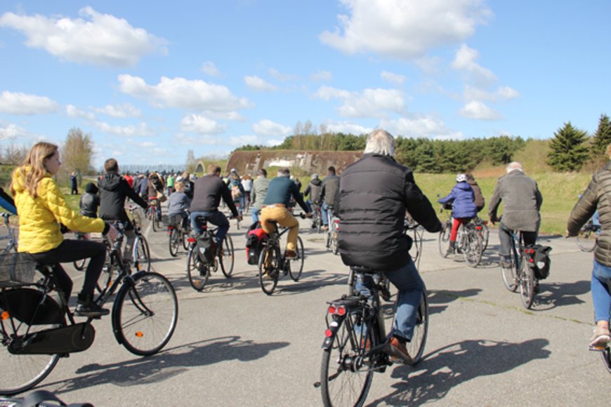 Bürgerinnen und Bürger bei der Fahrradtour. Foto: Stadt Oldenburg