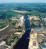 Aerial view of the port of Oldenburg. Фото: Jochen Klein/ol-luftbilder.de