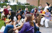 Residents of Bloherfelde celebrate together. Picture: City of Oldenburg