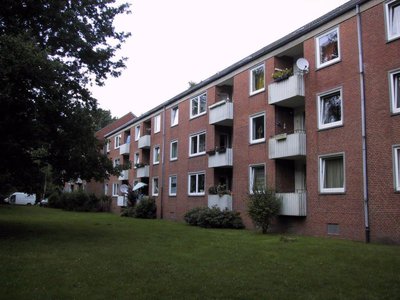 Balkone vor der Sanierung. Foto: Stadt Oldenburg